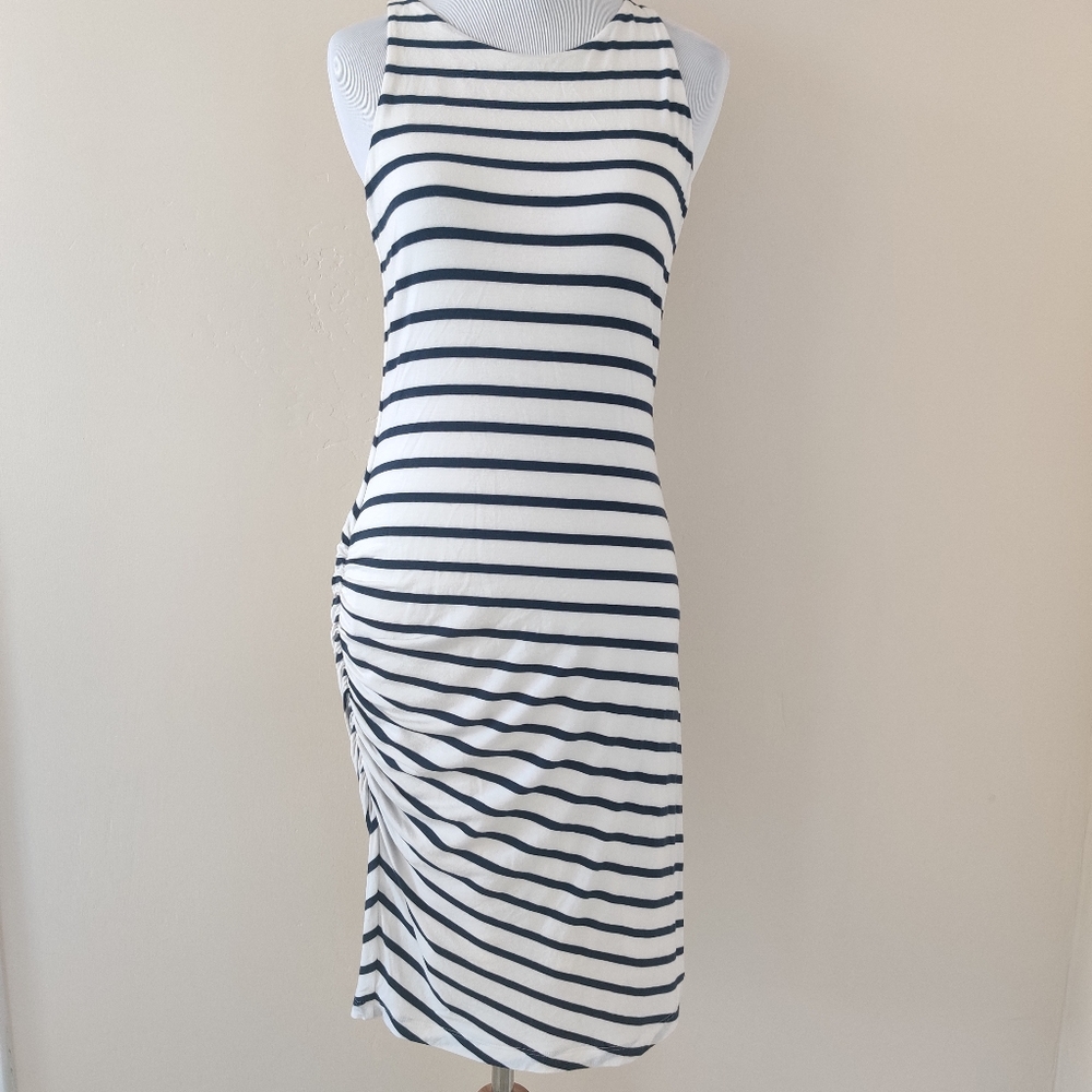 Banana Republic Striped Gathered Dress